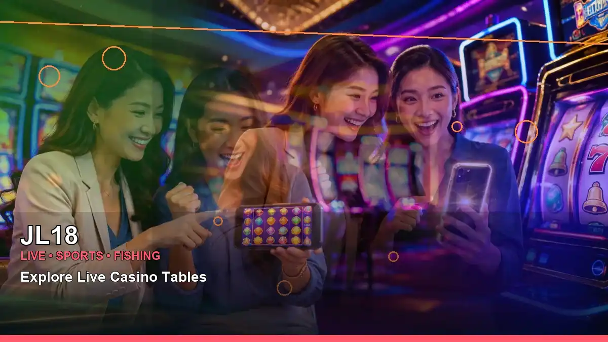 JL18 high-energy casino cashback rewards in a panoramic reel layout for Philippine players